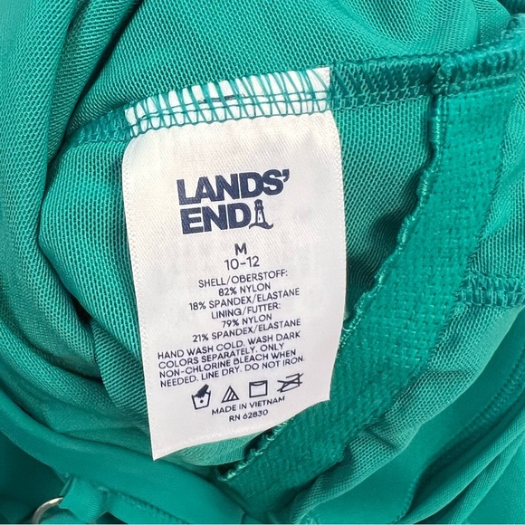 Lands' End Teal Women Swim One Piece - Picture 5 of 7